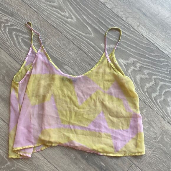 Sheer Volcom Crop Tank Top - Picture 1 of 2